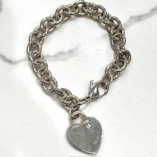 Heart Tag Charm Bracelet