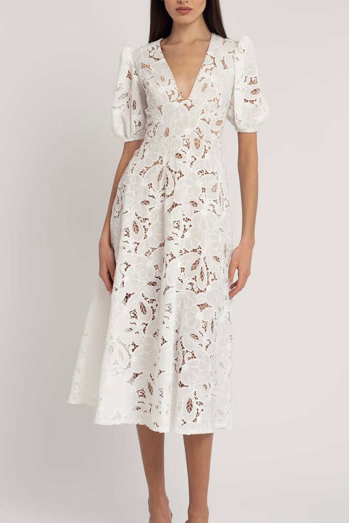 Chloe Lace Midi Dress | Size 12