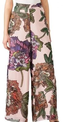 Floral Printed Wide Leg Pants