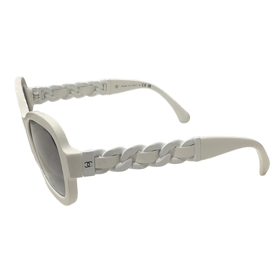 Square Sunglasses with Chain