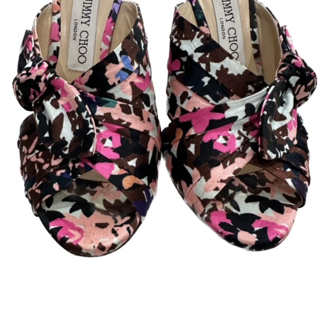 Keely 100 Floral Satin Heels - Size 38.5