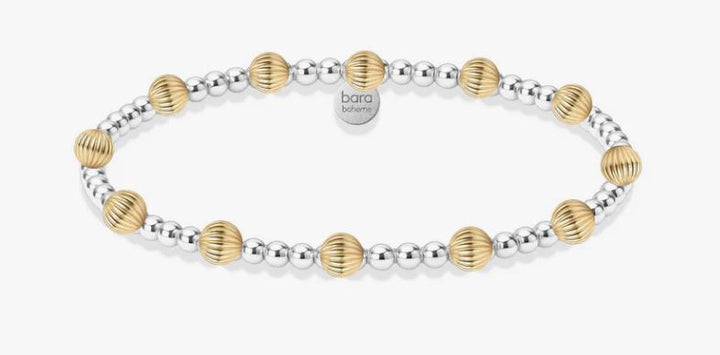 Bara Boheme KENNA Sterling Silver Gold Filled Beaded Bracelet