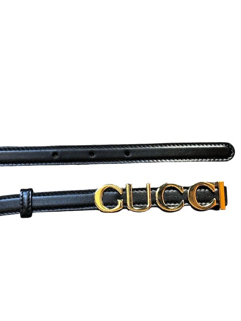 Logo Thin Belt 15mm - Size 85-34