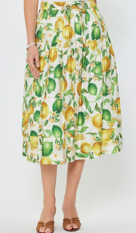 Lemon Midi Skirt