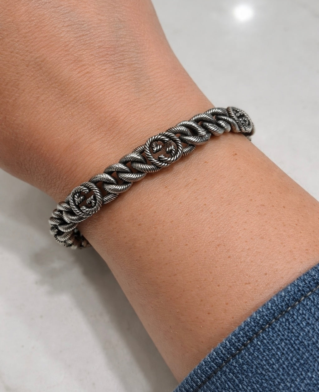 Interlocking GG Link Chain Bracelet