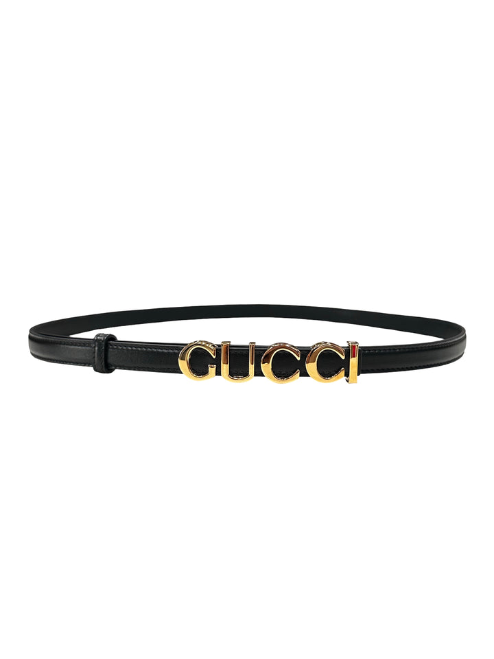 Logo Thin Belt 15mm - Size 85-34