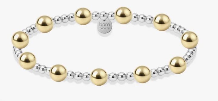 Bara Boheme JASMINE 2 Tone Gold Filled Beaded Bracelet