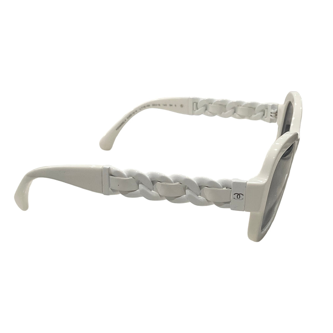 Square Sunglasses with Chain